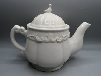 Interior Accents Winter White Collection Teapot