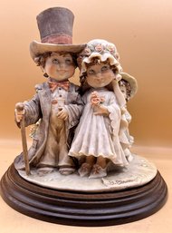 Giuseppe Armani Bride And Groom Capodimonte Figurine