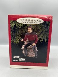 Hallmark Start Trek The Next Generation Commander William T. Riker Holiday Ornament