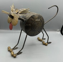 Metal Cat Spring Tea Light Holder