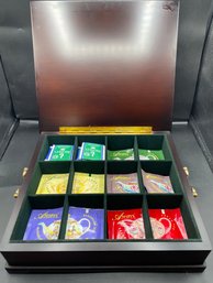 Tea Storage Box With Assorted Teas