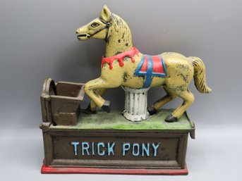 'trick Pony' Cast Iron Coin Bank