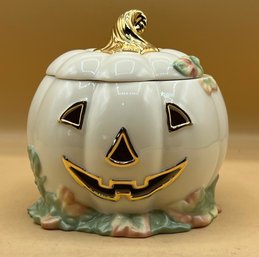 Lenox Lidded Jack-o-lantern Figurine