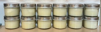 Lidded Glass Candle Jars - 12 Pieces