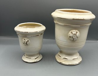 Pair Of Ceramic Planters