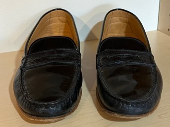 Jay Kaplan Womens Black Patent Leather Loafers - Size 41