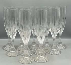 Mikasa Park Lane Crystal Champagne Glasses - 11 Pieces