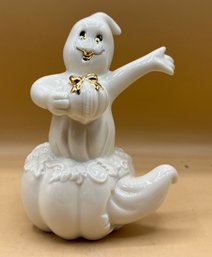 LENOX GHOST IN PUMPKIN FIGURINE HALLOWEEN