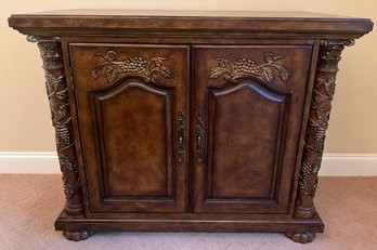 Neo-renaissance Style Wine Rack Bar Console