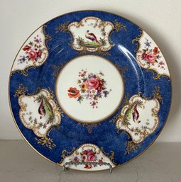Crown Staffordshire Royal Blue Plate