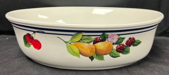 Lenox Casual Images Fruit Groves Oval Vegetable Bowl