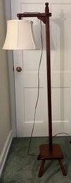 Vintage Wooden Floor Lamp 60 Inches