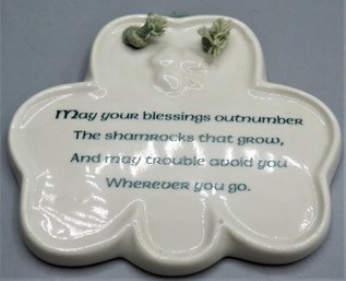 St Patrick's Collection 'may Your Blessings Outnumber The Shamrocks That Grow...' Decor