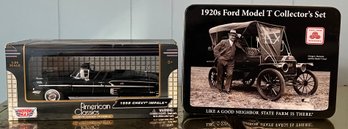 Motor Max American Classics 1958 Chevy Impala 1:24 Scale Model & 1920s Ford Model T Collectors Set - 2 Piece