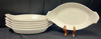 Ceramic Casserole Dishes, 6 Piece Lot