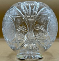 Crystal Round Globe Vase / Candle Holder