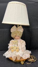 Duck House Porcelain Doll Table Lamp