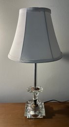 Lucite Mid Century Table Lamp, 18 Inches