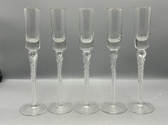 Crystal Twist Stem Cordials - 5 Pieces