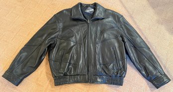 Tibor Mens Leather Jacket Medium