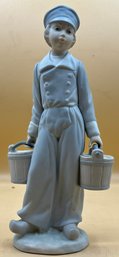 Lladro Dutch Boy With Pails Do Milk #4811 Porcelain Figurine