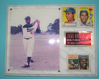 Jackie Robinson #42 Brooklyn Dodgers Superstar 1995 World Series Champions Wall Memorabilia