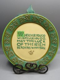 Vanson 'wherever You Go...' Plate With Stand