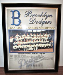 Brooklyn Dodgers 1955 World Series Champions Wall Memorabilia