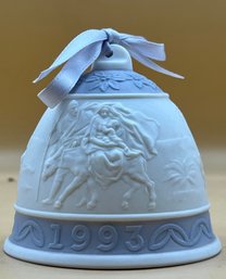 Lladro 1993 Christmas Bell Ornament Mary And Joseph Z14 - L6010m