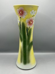 Hand Painted Signed Ceramic Vase