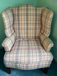 Queen Anne Style Wingback Arm Chair