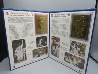 The Danbury Mint Mark McGwire & Sammy Sosa 1998 Breaking The Home Run Record - Book