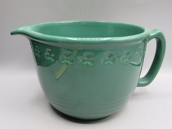 Chantal 2 1/4 Cup Ceramic Pitcher/bowl, Shamrock Design