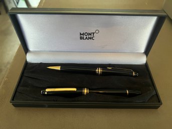 Mont Blanc Pen & Pencil With Case