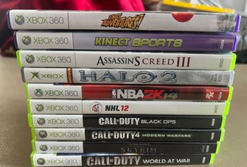 Xbox 360 Assorted Lot Of Games- 10 Pieces