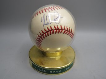 Nolan Ryan 1991 Autographed Ball With Certificate Of Authenticity