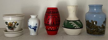 Assorted Miniature Vases - 6 Pieces