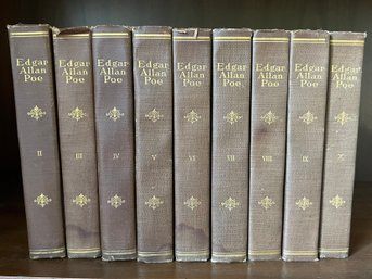 Edgar Allen Poe 1902 Books - 9 Pieces