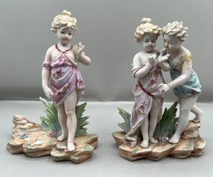 German Porcelain Figurines, 2 Pieces