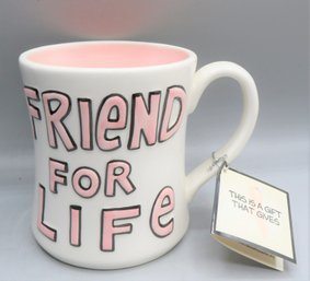 Lorrie Veasey Our Name Is Mud 'friend For Life' Ceramic Mug - New