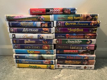 Disney VHS Tapes - 21 Piece Lot