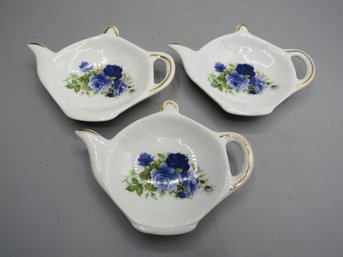 Ceramic Teabag Holders - Set Of 3