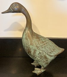 Solid Brass Duck Figurine