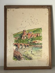 Foerster Heidelberg Illustration Framed