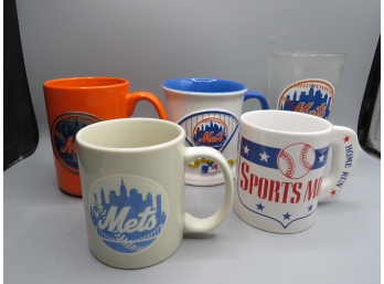 Mets & Sports Mugs - Lot Of 5