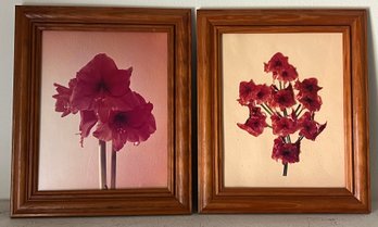 Vintage Orchid Prints Framed - 2 Pieces