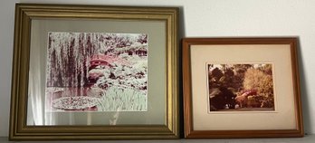 Japanese Botanical Garden Prints Framed - 2 Pieces