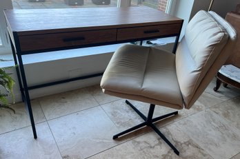 Modern Office Desk With Chair - 2 Piece Lot