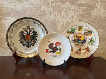 Australia, Portugal, And American Revolution Decorative Plates - 3 Piece Lot