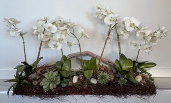 Faux Orchid Window-sill Decor